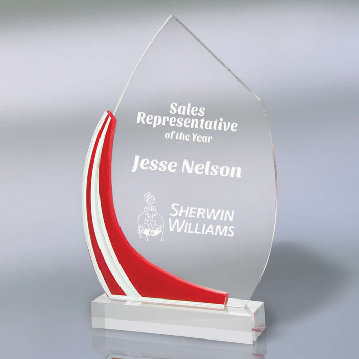 Acrylic Red Flame Award