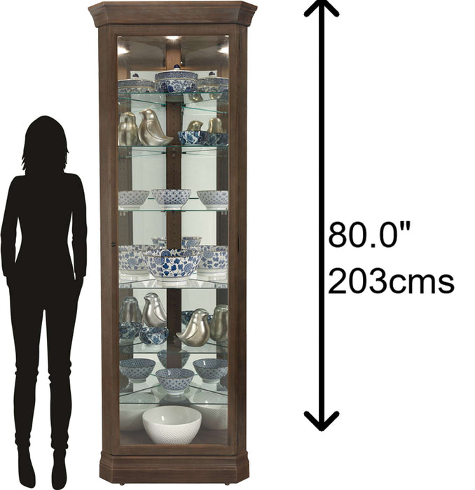 Delia Corner Curio Cabinet
