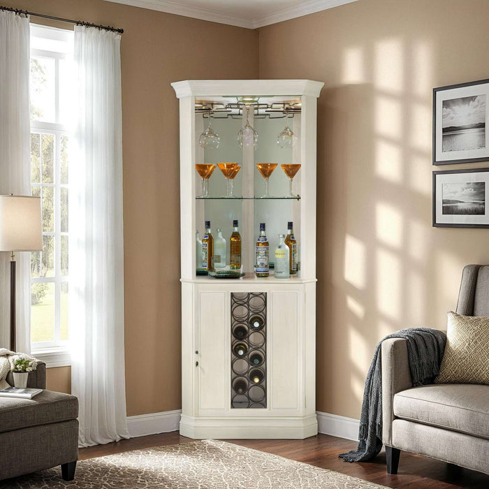 Piedmont V Corner Wine Cabinet