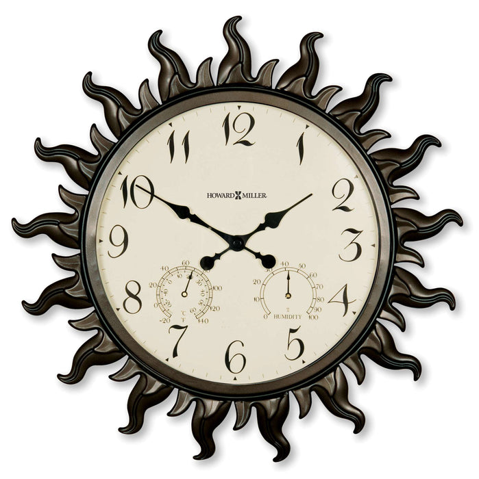 Sunburst II Indoor/Outdoor Wall Clock