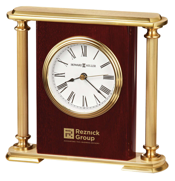 Rosewood Encore Bracket Tabletop Clock